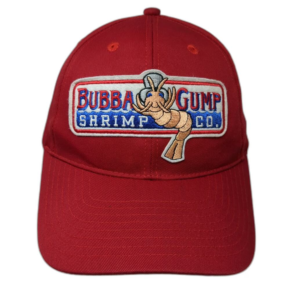 Bubba Gump Shrimp Co Snapback Red Blue White One Size Hat Mascot Logo Patch